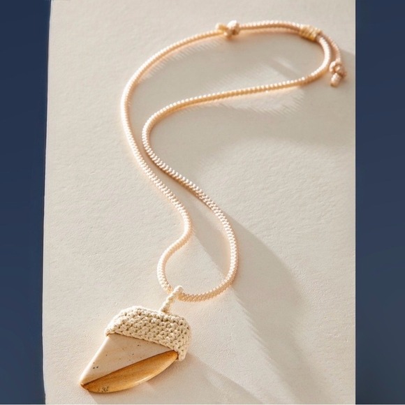 Free People Jewelry - Free People Eleanor Pendant Necklace Picture Jasper semi precious stone new NWT